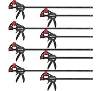 Elzusha - Ensemble professionnel de pinces en bois, 8 pièces