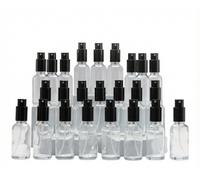 Elzusha - Flacon vaporisateur en verre transparent de 30 ml, avec pulvérisation fine