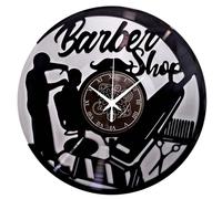 Elzusha - Horloge mural en vinyle pour salon de coiffure et barbiers - 30 cm