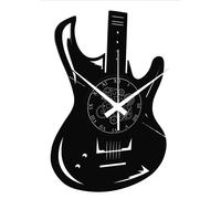 Elzusha - Horloge mural en vinyle - Thème musical - Mécanisme silencieux - 30 cm