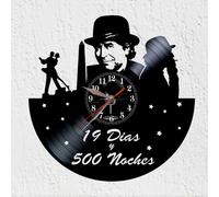 Elzusha - Horloge mural vintage en vinyle, diamètre 30 cm - Design espagnol