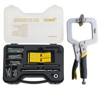 Elzusha - Kit de gabarit pour perçage d'entrevous, avec serre-joint à dégagement rapide et foret en HSS
