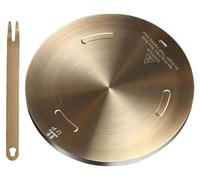 Elzusha - Plaque d'adaptation pour induction, 24 cm, en acier inoxydable - Diffuseur de chaleur pour plaques de cuisson