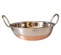 Elzusha - Poêle en acier inoxydable avec fond en cuivre - Friteuse - Convient aux plaques de cuisson à gaz et à induction (13)