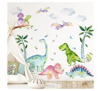 Elzusha - Stickers muraux XXL pour chambres d'enfants, motif dinosaures