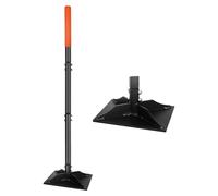 Elzusha - Tampon compacteur pour jardin, avec manche de 114 cm - Compacteur de sol robuste pour jardin et allées