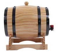 Elzusha - Tonneau en bois pour le vin ou le whisky, avec robinet et support