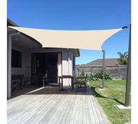 Elzusha - Voile d'ombrage bloquant les rayons UV, dimensions 2,13 m x 3,96 m, pour jardin et terrasse