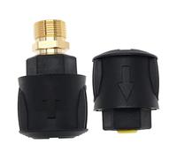 eMagTech 1 ensemble Raccord Rapide à Haute Pression Remplacement Compatible avec Karcher K2-K7 Tuyaux à Raccord Rapide Adaptateur de Tuyau de Nettoyeur Haute Pression en Plastique