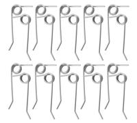 eMagTech 10 Paires de Ressorts Solides en Acier Inoxydable pour Scarificateur Électrique Compatible avec WOLF-Garten VS 302 E VA 303 E 10x Ressort Droit 10x Ressort Gauche