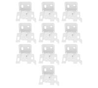 eMagTech 10pcs Supports de Fixation pour Stores Romains Fixation sur le Dessus ou le Visage Stores Vénitiens en Métal Fixations pour Stores de Fenêtre à Support Fixe avec Conception Pivotante