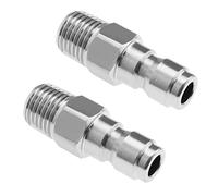 eMagTech Adaptateur de Nettoyeur Haute Pression 2 pièces, raccord NPT mâle de 1/4 Pouces, Prise à Connexion Rapide, coupleur en Acier Inoxydable 304 pour Sortie de Nettoyeur Haute Pression, 5000 PSI