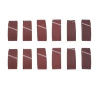 eMagTech Lot de 12 Bandes Abrasives de Rechange pour Ponceuse à Bande 75 X 457 M Grains 40 60 80 100 120 150 Compatible avec Parkside PBSD600 A1