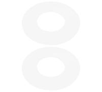 eMagTech Lot de 2 Joints d'étanchéité pour Valve de Chasse wc 63 x 30 x 2 mm Compatible avec TECE A2