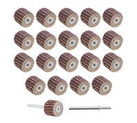 eMagTech Lot de 20 disques abrasifs grain 120 pour outils rotatifs avec manche long mandrin 13 x 12 x 3 mm