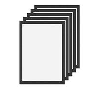 eMagTech Lot de 5 cadres de présentation magnétiques A4 en PVC auto-adhésifs pour documents, affiches, panneaux pour bureau, mur, porte, réfrigérateur, restaurant, supermarché