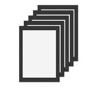 eMagTech Lot de 5 cadres de présentation magnétiques A5 en PVC auto-adhésifs pour documents, affiches, panneaux pour bureau, mur, porte, réfrigérateur, restaurant, supermarché