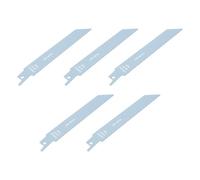 eMagTech Lot de 5 Lames de Scie Sabre Bi-Métal 24 tpi 150 mm Compatible avec DeWalt Compatible avec Makita
