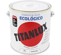 émail écologique Blanc Satiné Peinture à L'eau, Finition Satinée, écologique - Titan