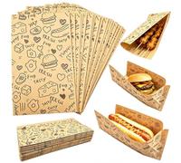Emballage Alimentaire,150 pcs Sac en Papier Pour Hot Dog 21x12cm | Papier journal alimentaire, sachet sandwich en papier pour sandwich, hot-dog et burger