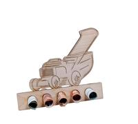 Emballage cadeau en argent - Cadeau original en bois - Idée cadeau pour hommes et femmes pour un anniversaire (tondeuse à gazon)