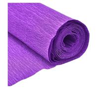 Emballage cadeau, Papier d'emballage multicolore 50x250cm, rouleau de papier crépon froissé, décoration florale DIY, cadeau(Light purple)