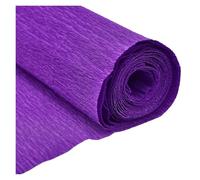 Emballage cadeau, Papier d'emballage multicolore 50x250cm, rouleau de papier crépon froissé, décoration florale DIY, cadeau(Dark purple)