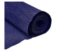 Emballage cadeau, Papier d'emballage multicolore 50x250cm, rouleau de papier crépon froissé, décoration florale DIY, cadeau(Royal blue)