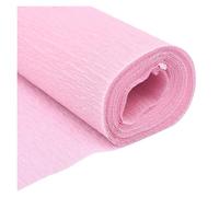 Emballage cadeau, Papier d'emballage multicolore 50x250cm, rouleau de papier crépon froissé, décoration florale DIY, cadeau(Light pink)