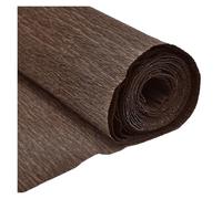 Emballage cadeau, Papier d'emballage multicolore 50x250cm, rouleau de papier crépon froissé, décoration florale DIY, cadeau(Coffee)
