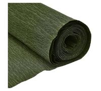 Emballage cadeau, Papier d'emballage multicolore 50x250cm, rouleau de papier crépon froissé, décoration florale DIY, cadeau(ArmyGreen)