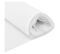 Emballage cadeau, Papier d'emballage multicolore 50x250cm, rouleau de papier crépon froissé, décoration florale DIY, cadeau(White)