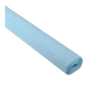 Emballage cadeau, Rouleau de papier d'emballage 250x50cm, crépon multicolore for bricolage fleurs, artisanat(Sky blue)