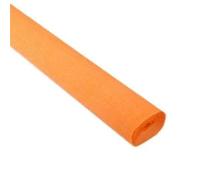 Emballage cadeau, Rouleau de papier d'emballage 250x50cm, crépon multicolore for bricolage fleurs, artisanat(Orange)
