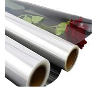 Emballage cellophane | Film cellophane transparent 44 cm x 25 m for bouquets de fleurs et travaux manuels