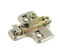 Embase croix à visser 37x32mm acier argentée - - BAR3L09F