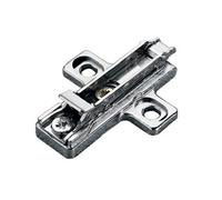 Embase cruciforme à visser 37x32mm zamak argentée 3mm - - BAR3R39