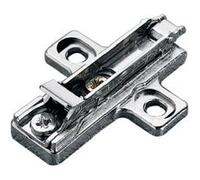 Embase cruciforme à visser 37x32mm zamak argentée 3mm - - BAR3R39