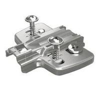 Embases pour ferrure d'angle et montant central - avec vis prémontées 3 mm HETTICH