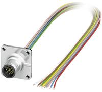 Embase mâle M12 pour capteurs/actionneurs Phoenix Contact SACC-SQ-M12MS-8CON-25F/0,5 1441561 Pôle: 8 Contenu: 1 pc(s)