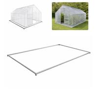 Embase serre de jardin 496 x 251 x 12 cm acier galvanisé TERRE JARDIN