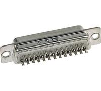 Embase SUB-D mâle 15 pôles HARTING 09670155615 180 ° fût à souder