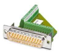 Embase SUB-D mâle 25 pôles Phoenix Contact 1689789 180 ° raccord à vis 10 pc(s)