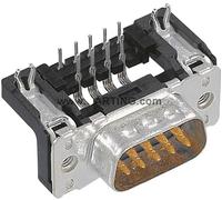 Embase SUB-D mâle 9 pôles HARTING 09651626811 90 ° à souder 1 pc(s)