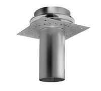 Embase ventilé avec collier de pluie - double paroi - Schräder Future DW 160 mm