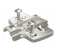 Embases pour ferrure d'angle et montant central - avec vis prémontées 3 mm HETTICH
