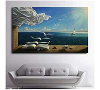 Embelish Toile Peinture The Waves Livre Voilier Pour Salvador Dali Toile Affiche Imprimer Pour Le Salon Maison Décoration Murale-60x80cm sans cadre