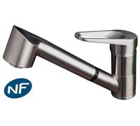 Embla mitigeur évier à douchette extractible façon inox Essebagno