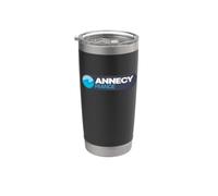 Emblème Logo Annecy - Annecy France Gobelet isotherme en acier inoxydable double paroi