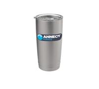 Emblème Logo Annecy - Annecy France Gobelet isotherme en acier inoxydable double paroi